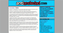 Desktop Screenshot of antiansiedad.com