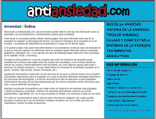 Tablet Screenshot of antiansiedad.com